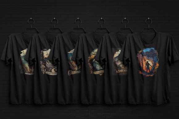 Download Mountain Adventure Vintage T-shirt Set - Premium Resources