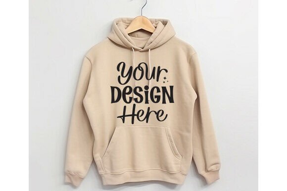 Download Gildan 18500 Hoodies Sand Mockup - Premium Bundle
