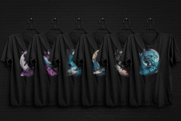 Download Astronaut Playing Skateboard T-shirt Set - Premium Resources