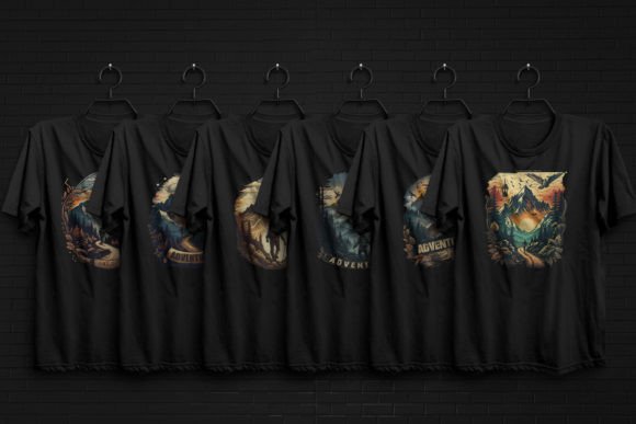 Download Mountain Adventure Vintage T-shirt Set - Premium Resources